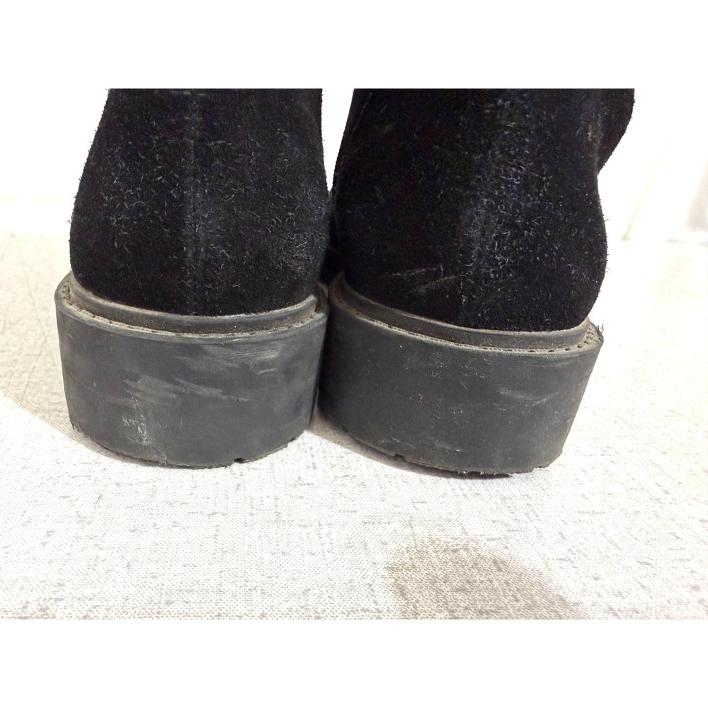 Lucky Brand Ictus Women's Size 10 Black Suede Lace Up Combat Ankle Boots - Picture 10 of 13